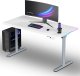 Biurko Ultradesk QUEST Biało-Szare 140 cm x 70 cm Szare nogi 1