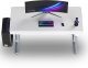 Biurko Ultradesk QUEST Biało-Szare 140 cm x 70 cm Szare nogi 3