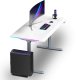Biurko Ultradesk QUEST Biało-Szare 140 cm x 70 cm Szare nogi 5