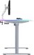 Biurko Ultradesk QUEST Biało-Szare 140 cm x 70 cm Szare nogi 8