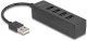 HUB USB Delock huby i koncentratory USB 2.0 Type-A 480 Mbit/s Czarny 1
