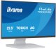 Monitor iiyama ProLite T2252MSC-W2AG monitor komputerowy 54,5 cm (21.4") 1920 x 1080 px Full HD LCD Ekran dotykowy Biały 2