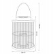 LAMPA SOLARNA LED FASCINO LATARNIA 25CM 6