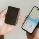 Nomad Leather Mag Wallet with Find My Tracking, black 2