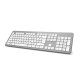 Klawiatura Hama KW-700 klawiatura Biuro RF Wireless QWERTZ Niemiecki srebrny, biały 1