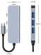 HUB Adapter 4w1 USB-C do 1x USB 3.0 / 3x USB 2.0 MacBook Laptop 2