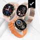 SMARTWATCH DAMSKI ZEGAREK WODOODPORNY PL MENU ROZMOWY SMART WATCH + 4 PASKI 4