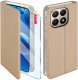 Etui MAGNET do Xiaomi 15T 5G Zamykane Złote Futerał + Szkło 9H 1