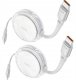 Kabel USB iOttie 100W Retractable USB-C Cable White 2-Pack 12