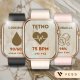 Smartwatch VESS SMARTWATCH ZEGAREK DAMSKI ZŁOTY WODOODPORNY SMS ROZMOWY PL MENU + 4 PASKI 5
