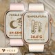 Smartwatch VESS SMARTWATCH ZEGAREK DAMSKI ZŁOTY WODOODPORNY SMS ROZMOWY PL MENU + 4 PASKI 7