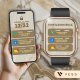 Smartwatch VESS SMARTWATCH ZEGAREK DAMSKI ZŁOTY WODOODPORNY SMS ROZMOWY PL MENU + 4 PASKI 9