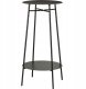Koopman Stolik taboret dwupoziomowy metalowy czarny 35x60cm 1