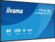 Monitor iiyama IIYAMA LH8664UHS-B3AG 218,44cm 86 cali 3840x2160 UHD IPS panel Haze 25 proc 500cd/m Landscape and Portrait Speakers 2x 10W 2x HDMI 4