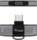 Adapter USB Equip USB-C - USB-C x2 Szary  (133479) 2
