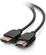 C2G 2ft 4K HDMI Cable - Ultra Flexible Cable with Low Profile Connectors - Kabel HDMI - HDMI męski zu HDMI męski - 61 cm - podwójna izolacja - czarny 1