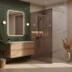 Rea Kabina prysznicowa Walk-In Flexi Brown / Brush Copper 140 1