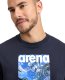 Arena KOSZULKA MĘSKA T-SHIRT SOLID COTTON NAVY VORTEX 006390/751 M 4