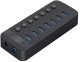 HUB USB Orico CT2U3-7AB 7x USB-A 3.2 Gen1 (CT2U3-7AB-EU-BK-BP) 1