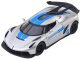 Samochód Wyścigowy Sportowy Metalowy Napęd Otwierane Drzwi Srebrny 1:32 2