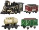 LeanToys Kolejka Elektryczna Pociąg Klasyczny RC Światła Dźwięki Dym 206 cm 24 el. 2