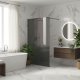 Rea Kabina prysznicowa Walk-In Flexi Grey / Tytan 140 1