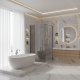 Rea Kabina prysznicowa Walk-In Flexi Grey / Tytan 140 4