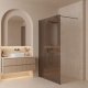 Rea Kabina prysznicowa Walk-In Flexi Brown / Tytan 130 4