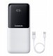 Powerbank Baseus Powerbank Lipow 20000mAh 22,5W z dwoma wbudowanymi kablami z dodatkowym kablem Simple USB-A - USB-C 3A 20cm biały 7