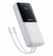 Powerbank Baseus Powerbank Lipow 20000mAh 22,5W z dwoma wbudowanymi kablami z dodatkowym kablem Simple USB-A - USB-C 3A 20cm biały 9