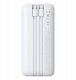 Powerbank Baseus Powerbank Lipow 20000mAh 22,5W z dwoma wbudowanymi kablami z dodatkowym kablem Simple USB-A - USB-C 3A 20cm biały 10