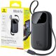 Powerbank Baseus Powerbank EnerFill FC31 10000mAh 45W z kablami USB-C i Lightning - czarny 1