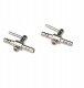 AQUA DELLA kranik dwudrożny metalowy do węża 4/6 mm, 2 szt 2