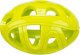Rugby z otworami, zabawka, dla psa, TPE, limonkowa, 11 cm 1