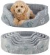 Trixie Jimmy Soft legowisko, dla psa/kota, miękki plusz, owalne, jasnoszare, 75 x 65 cm 2