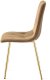 OSKAR Krzesło upholstered brown velvet with golden legs for kitchen dining x4 LIBRA 5