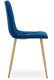 Krzesło tapicerowane do jadalni KARA welur granatowe do salonu x2 7