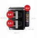 FRYTKOWNICA PODWÓJNA PIONOWA BEZTŁUSZCZOWA AIR FRYER 2800W 11L XXL WEBBER 20