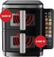 FRYTKOWNICA PODWÓJNA PIONOWA BEZTŁUSZCZOWA AIR FRYER 2800W 11L XXL WEBBER 7