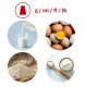 Waga kuchenna Webber Waga kuchenna WEBBER EK4390 INOX stal nierdzewna LCD 5kg 1g misa tarowanie 6