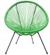 Krzesło Ogrodowe na balkon taras Fotel żyłkowy Nowoczesny NUFORMA zielone 2
