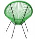 Krzesło Ogrodowe na balkon taras Fotel żyłkowy Nowoczesny NUFORMA zielone 7