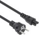 Manhattan kabel zasilające Czarny 3 m CEE7/7 IEC C5 2