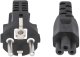Manhattan kabel zasilające Czarny 3 m CEE7/7 IEC C5 3