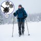 Kije trekkingowe z regulacją długości, składane kijki do chodzenia, nordic walking z trzema nakładkami UNIWERSALNY 27