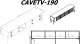 Szafka RTV VERA 190x40x50 kaszmir mat 8