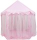 Retoo Namiot zamek pałacowy z podłogą różowy dla dzieci 600-23 2