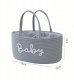 Organizer na pieluszki dla mamy torba na akcesoria niemowlaka szara 2