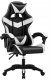 Fotel Mebel Elite Fotel biurowy gamingowy biało-czarny z poduszkami 1