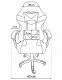 Fotel kontrast KG109 Różowo-biały (KONT_5907368782942) 5